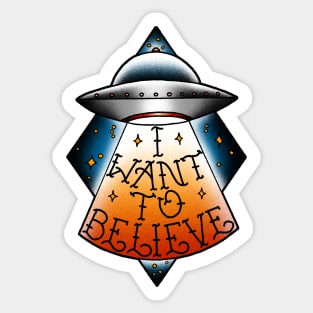 I want to believe 2 Sticker